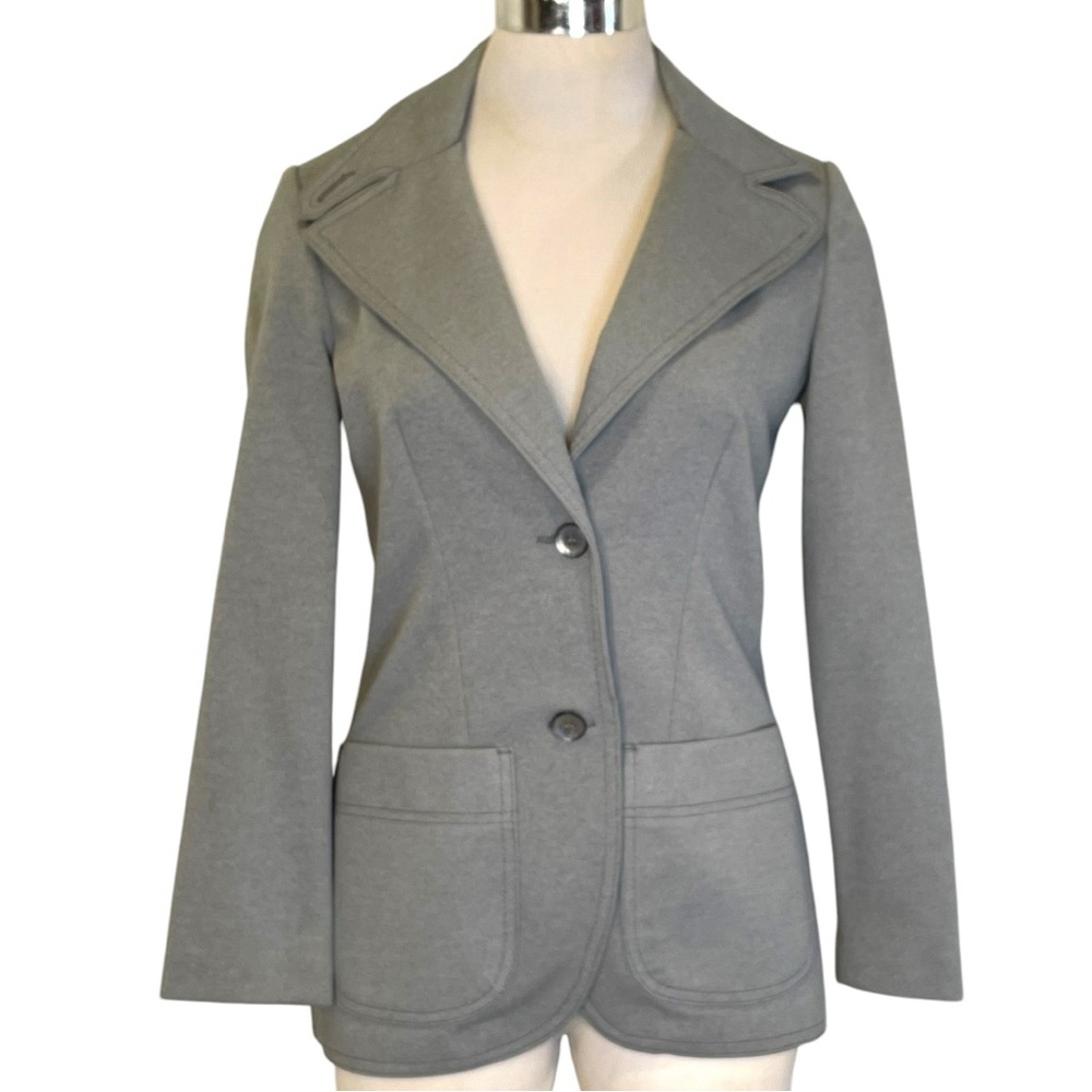Gray Classic Blazer Jacket